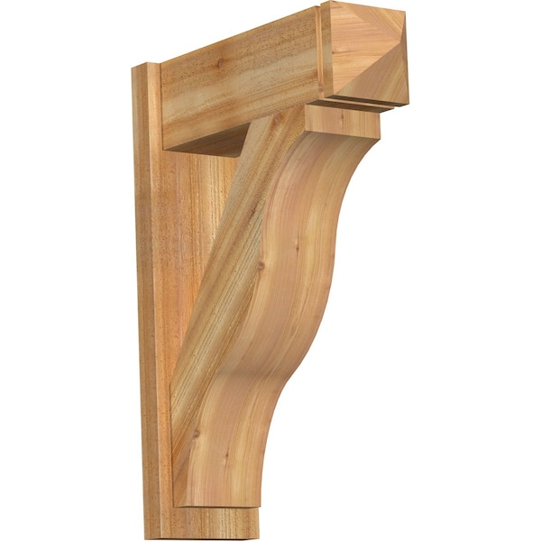 Ekena Millwork Funston Rough Sawn Arts and Crafts Outlooker, Western Red Cedar, 8"W x 24"D x 32"H OUT08X24X32FST03RWR - main